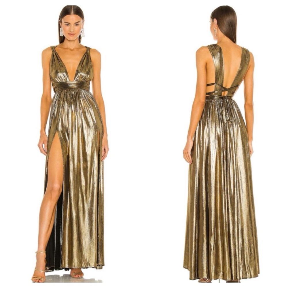 Bronx and Banco Goddess Gown Gold